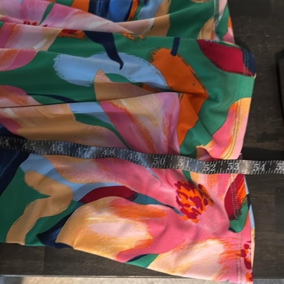 Pappagallo Tropical Floral Stretch Jersey Maxi Dress Size Large - Picture 8 of 8